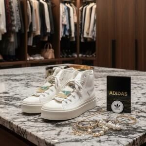 Adidas Nizza Bonega Mid Platform Shoes Sz. 9